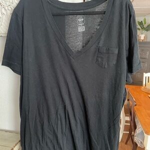Mossimo Supply Co. Black V-Neck Pocket Tee. Never worn.